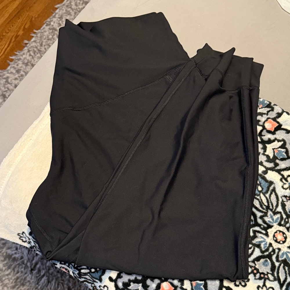 Black maternity joggers